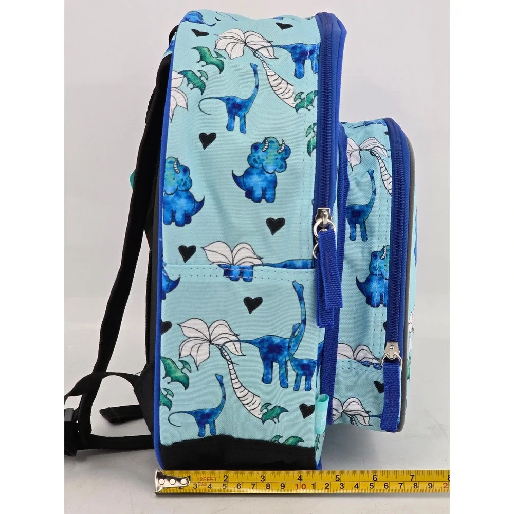 JumpOff Jo Wildkin Backpack Boys 12 Inch Blue Dino Print - NWT